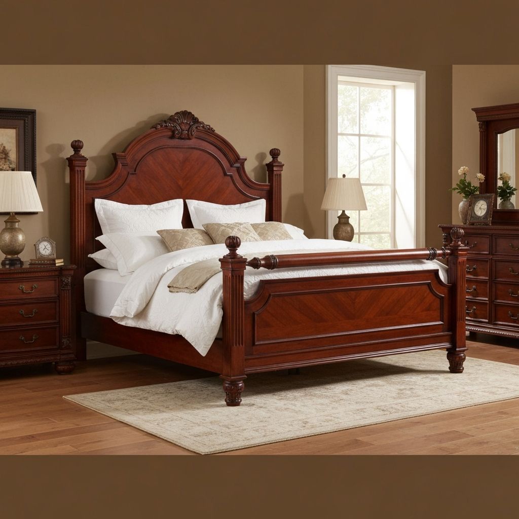 Classic Mahogany King Bed