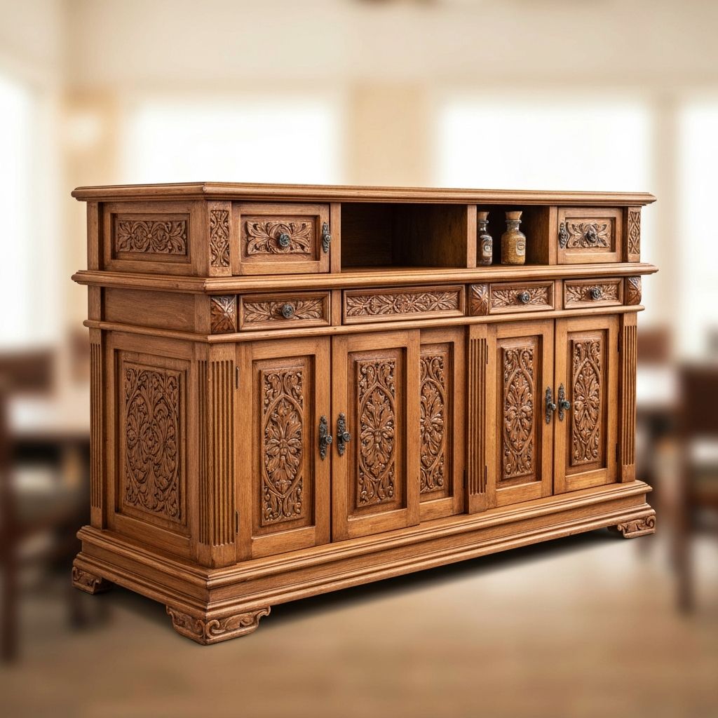 Classic Wooden Coffee Court