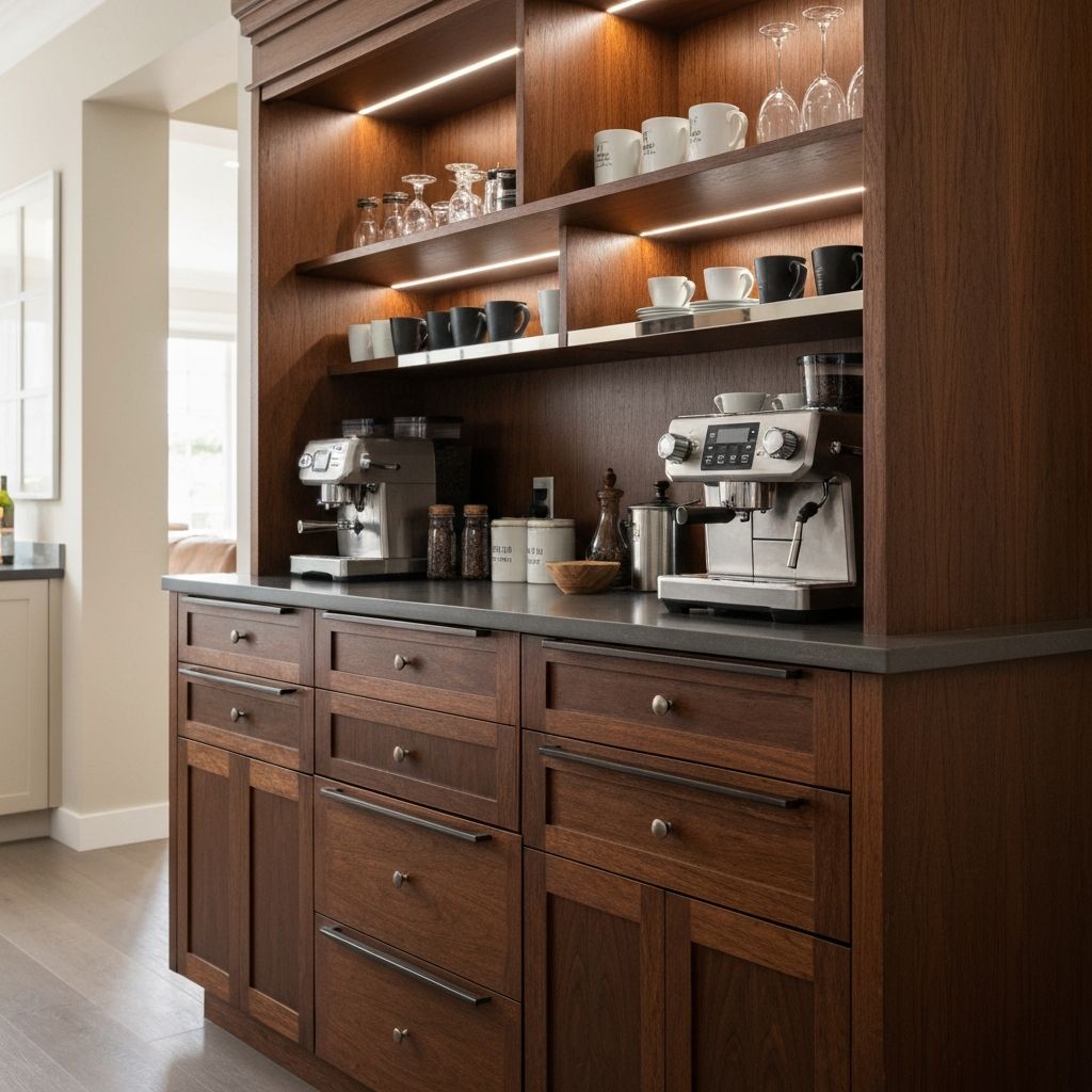 Coffee court and bar units display