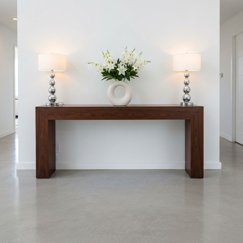 Console tables display for entryways and hallways