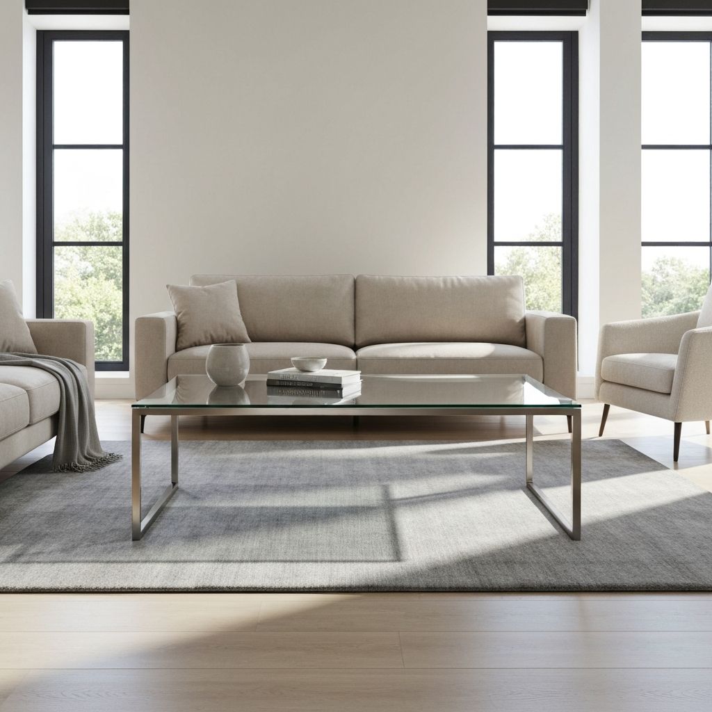 Contemporary Glass Coffee Table