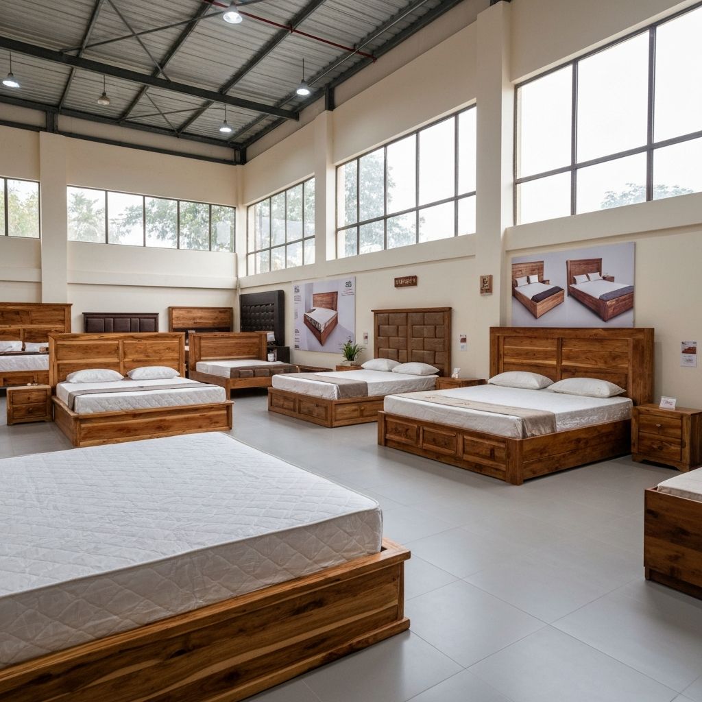 Wooden beds collection at wigomart Kenya